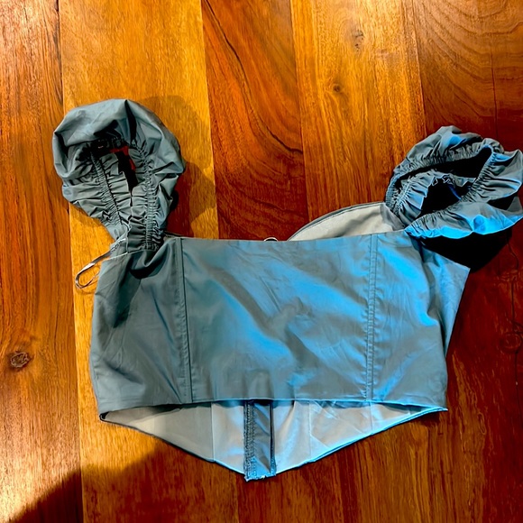 Blue Corset Top - Picture 2 of 2
